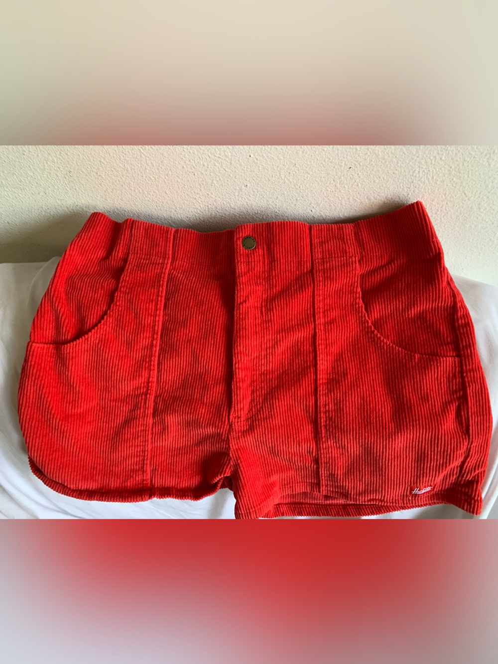 Hammies Red Corduroy Shorts Women’s Size 36